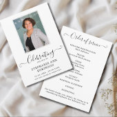 Viering van het Leven Foto Orde van de Dienst Programma