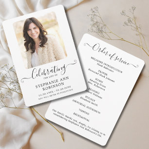 Viering van het Leven Foto Orde van de Dienst Programma