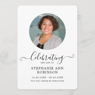 Viering van het Leven Foto Orde van de Dienst Programma