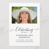 Viering van het Leven Foto Orde van de Dienst Programma (Voorkant)