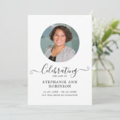 Viering van het Leven Foto Orde van de Dienst Programma (Staand voorkant)