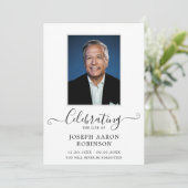 Viering van het Leven Foto Orde van de Dienst Programma (Staand voorkant)