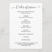 Viering van het leven Foto Order of Service Progra Programma (Achterkant)