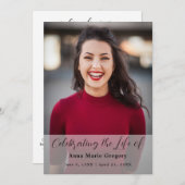 Viering van het leven Foto Simple Memorial begrafe Programma (Voorkant / Achterkant)