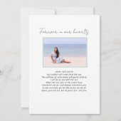 Viering van het leven Foto Tropische strand begraf Kaart (Achterkant)