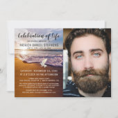 Viering van het leven | Funeral Memorial Foto Kaart (Voorkant)