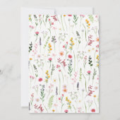 Viering van het leven | Funeral QR Code Wilde bloe Kaart (Achterkant)