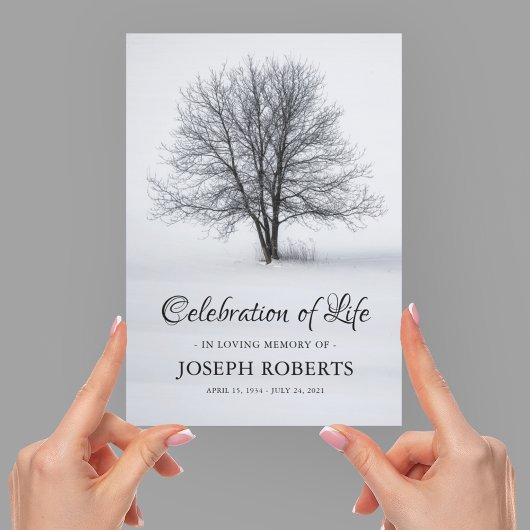 Viering van het Leven | Funeral Tree Kaart