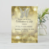 Viering van het leven - Gold Bokeh Kaart (Staand voorkant)