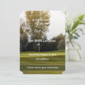 Viering van het leven Golfer Golfbaan Golfen Kaart (Staand voorkant)