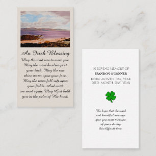 Viering van het leven in Dublin met Paarse rode Si Visitekaartje