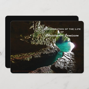 Viering van het leven in Turquoise Water Invitatio Kaart