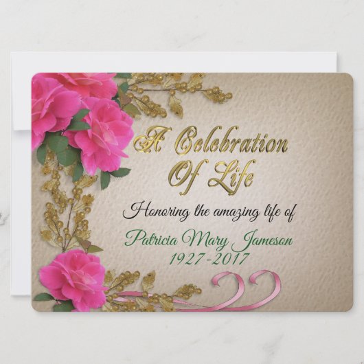 Viering van het leven kaart (Voorkant)