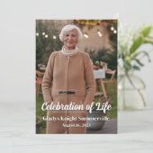 Viering van het leven Kaart | Eeuwig uw QR-code (Staand voorkant)