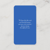 Viering van het Leven Landschap Begrafenis Kaart Visitekaartje (Achterkant)