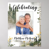 Viering van het leven Memorial Funeral Photo Poste Poster (Voorkant)