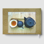 Viering van het leven Memorial Iron Tea Setting Gastenboek (Achterkant)