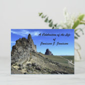 Viering van het leven, Memorial Service Shiprock Kaart (Staand voorkant)