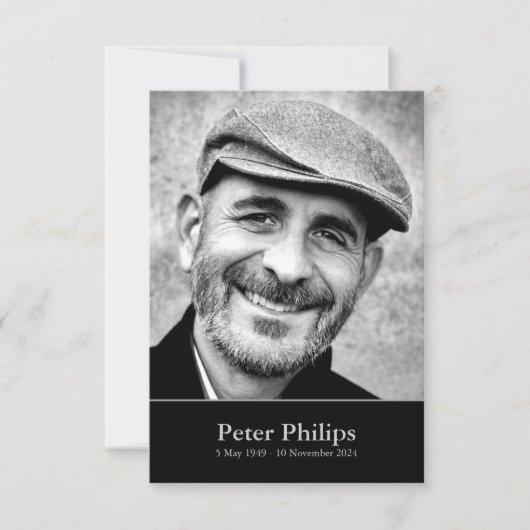 Viering van het Leven met Foto 1 Aangepaste Uitnod Kaart (Voorkant)