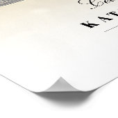 Viering Van Het Leven met Foto Horizontale Rouwdie Poster (Hoek)