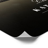 Viering Van Het Leven met Foto Horizontale Rouwkaa Poster (Hoek)