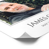 Viering van het leven met fotobegrafenis poster (Hoek)