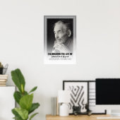 Viering van het leven met fotofunerary dienst poster (Thuiskantoor)