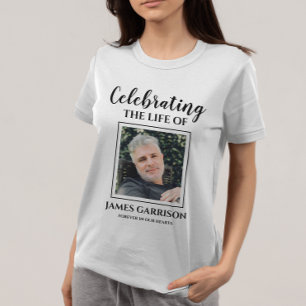 Viering van het leven met fotogedenkteken t-shirt