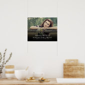 Viering van het leven met horizontale fotofunerair poster (Keuken)