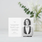 Viering van het Leven Modern Eenvoudig Minimalisti Briefkaart (Staand voorkant)