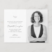 Viering van het Leven Modern Eenvoudig Minimalisti Briefkaart (Voorkant)