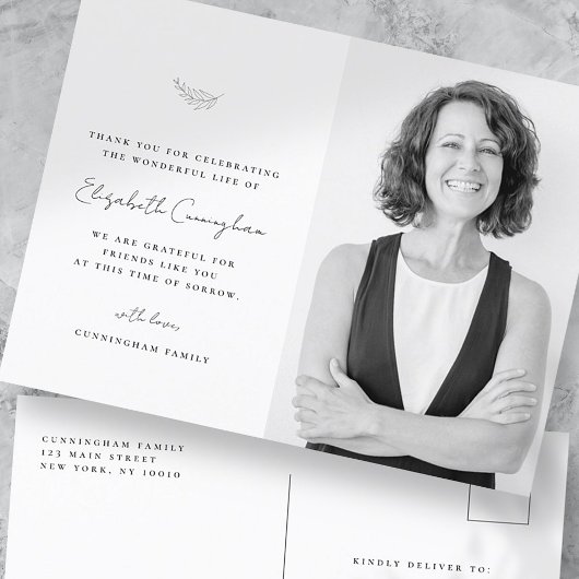 Viering van het Leven Modern Eenvoudig Minimalisti Briefkaart