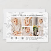 Viering van het leven Modern gebladerte 4 Fotoroos Kaart (Voorkant)