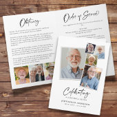 Viering van het leven Moderne 8-foto Collage Elega Programma