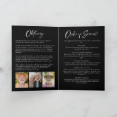 Viering van het leven Moderne 8-foto Collage Elega Programma (Binnen)