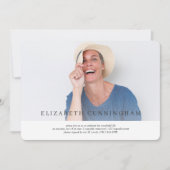 Viering van het leven Moderne Eenvoudige elegant Kaart (Voorkant)