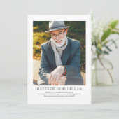 Viering van het leven Moderne Eenvoudige elegant Kaart (Staand voorkant)