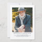 Viering van het leven Moderne Eenvoudige elegant Kaart (Voorkant)