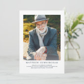 Viering van het leven Moderne Eenvoudige elegant Kaart (Staand voorkant)