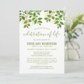 Viering van het leven | Natuur van begrafenissen Kaart (Staand voorkant)