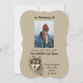 Viering van het leven Nodig Waterverf Wolf Animals Kaart (Voorkant)