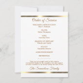 Viering van het leven programma Dank u Foto Beach (Achterkant)