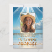 Viering van het leven programma Dank u Foto Beach (Voorkant)