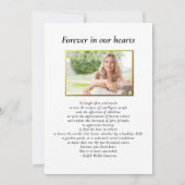 Viering van het leven, Roos Kruis, Foto, Begrafeni Kaart (Achterkant)