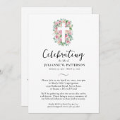 Viering van het leven, Roos Kruis, Foto, Begrafeni Kaart (Voorkant / Achterkant)