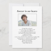 Viering van het leven, Sky Clouds Rainbow Funeral Kaart (Achterkant)