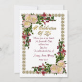 Viering van het leven Uitnodiging bloemenfeest lij (Voorkant)