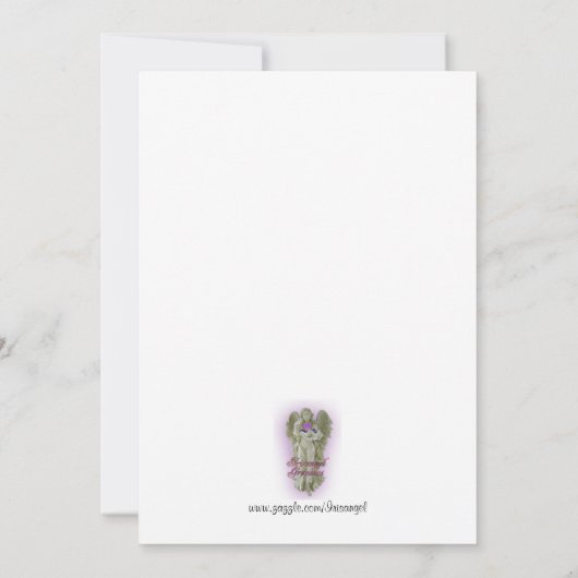 Viering van het leven Uitnodiging hortensia (Achterkant)