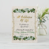 Viering van het leven Uitnodiging Ierse thema (Staand voorkant)