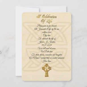 Viering van het leven Uitnodiging Keltische knoop 